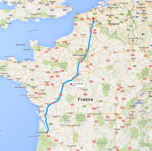 Ireland supporters stadium route plan in France for Online Taxi Booking